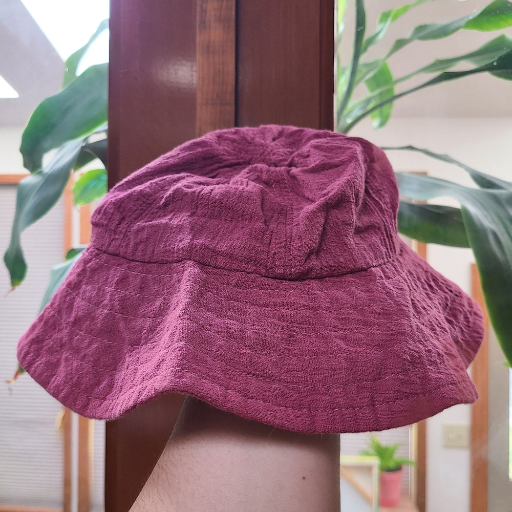 Burgundy/Maroon Bucket Hat OSFM